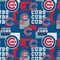 Licensed MLB Chicago Cubs Patchwork Cotton 14544B Fabric by the Yard